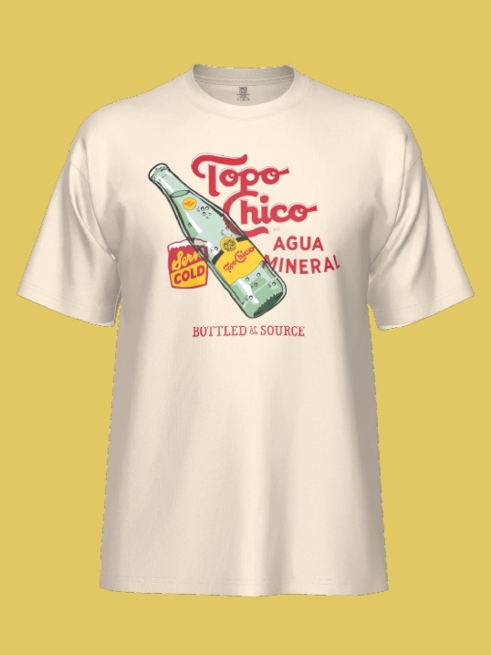 Cream Topo Chico Graphic Tee - Women / Men / Unisex